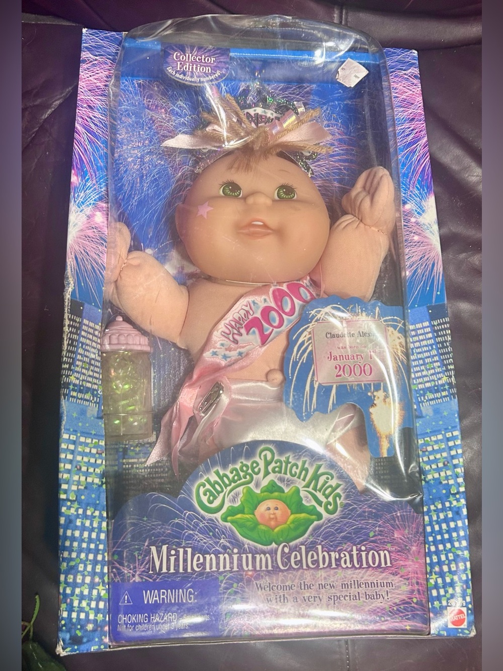 Vintage 1999 Cabbage Patch Kids Millennium Celebration Doll - Claudette Alexia